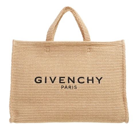 Givenchy Large G Tote Shopping Bag In Raffia .